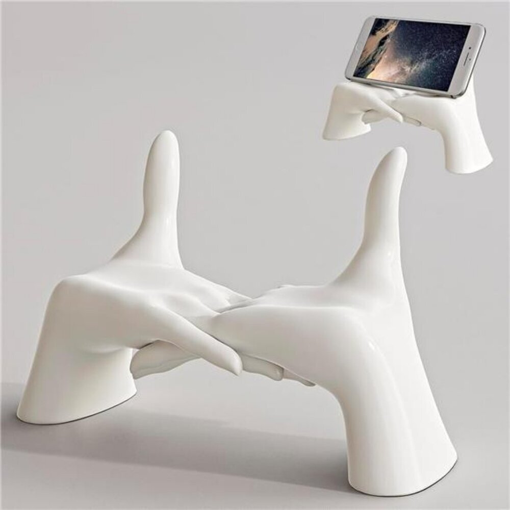 Eternal hands phone stand jewelry organizer key holder desk home office decor gi